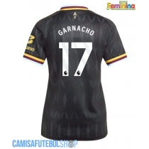Camisa de time de futebol Aston Villa Alejandro Garnacho #17 Replicas 2º Equipamento Feminina 2026-27 Manga Curta